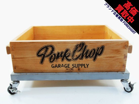 PORKCHOP GARAGE SUPPLY × M&M CUSTOM PERFORMANCE 'PORK BOX / CART'木製 コンテナ  カート ポークチョップ エムアンドエム - ブランド古着の買取販売フォーサイト オンラインストア