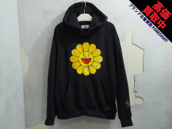 J Balvin x Takashi Murakami 'Amarillo Flower Hoodie'フーディー スウェット パーカー 村上隆 黒  J バルヴィン ブラック M - ブランド古着の買取販売フォーサイト オンラインストア