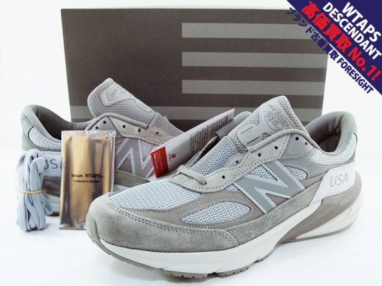 WTAPS × New Balance 'M990 WT6'スニーカー グレー V6 ダブルタップス ニューバランス MADE IN USA US12  30cm - ブランド古着の買取販売フォーサイト オンラインストア