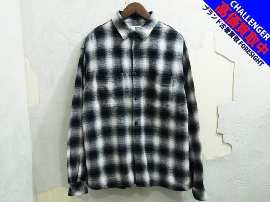 CHALLENGER 'L/S CHECK WORK SHIRT'オンブレ チェック ネルシャツ