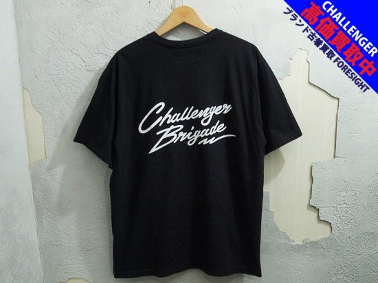 CHALLENGER 'SIGNATURE TEE'Tシャツ シグネチャー ロゴ 黒 ブラック