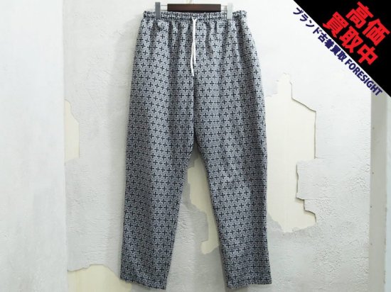 US 'Iron Cross Easy Pants'イージーパンツ アイアンクロス 総柄 灰 グレー アス 2000 三軒茶屋 -  ブランド古着の買取販売フォーサイト オンラインストア