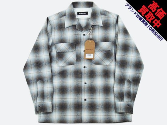 SC Subculture 'WOOL CHECK SHIRT'ウール チェック シャツ アイボリー ...