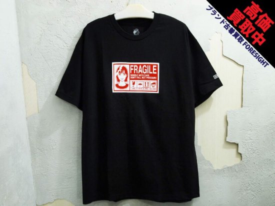 ON AIR 'KYNE FRAGILE LABEL S/SL TEE'Tシャツ キネ ガール 黒 ブラック BLACK オンエアー -  ブランド古着の買取販売フォーサイト オンラインストア