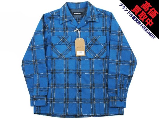 SC SubCulture 'WOOL CHECK SHIRT'ウールチェックシャツ ブルー BLUE 青 2 M サブカルチャー -  ブランド古着の買取販売フォーサイト オンラインストア