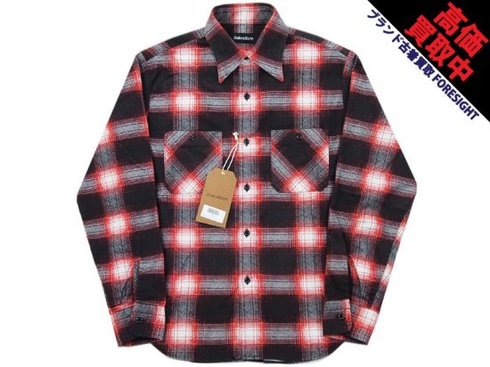 SC SubCulture 'OMBRE CHECK SHIRT'オンブレチェック シャツ ネルシャツ 赤 レッド 1 S サブカルチャー -  ブランド古着の買取販売フォーサイト オンラインストア