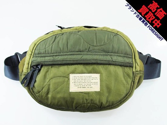 US 'Customized US Military/M-65 Quilted Liner Body Bag'キルティング ボディーバッグ  ファニーパック OLIVE アス 2000 三軒茶屋 - ブランド古着の買取販売フォーサイト オンラインストア