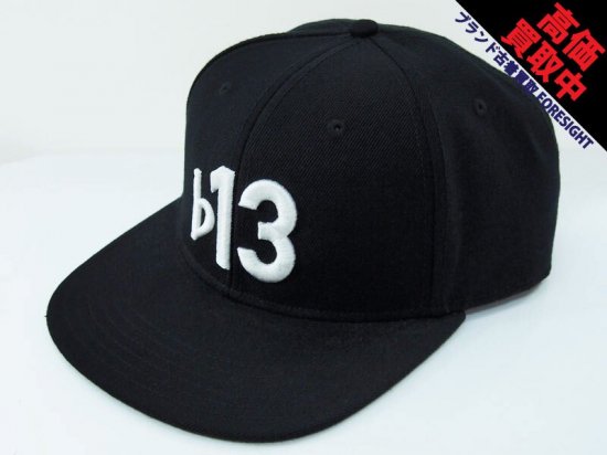 FLAT THIRTEEN 'SNAPBACK CAP'スナップバック キャップ BLACK ♭13 b13 フラットサーティーン -  ブランド古着の買取販売フォーサイト オンラインストア