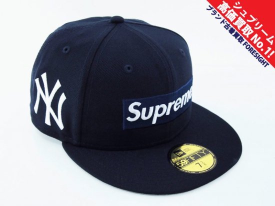 Supreme 'MLB Teams Box Logo New Era'ニューエラ キャップ Yankees ヤンキース Navy 7 3/8  58.7cm シュプリーム - ブランド古着の買取販売フォーサイト オンラインストア