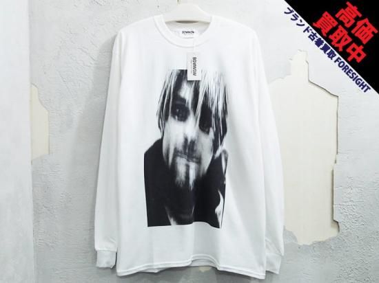 US 三軒茶屋 × Bow Wow 別注 'Abedon Photo Printed L/S T-Shirt/Kurt Cobain'長袖 Tシャツ ロンT  カートコバーン L アス バウワウ - ブランド古着の買取販売フォーサイト オンラインストア