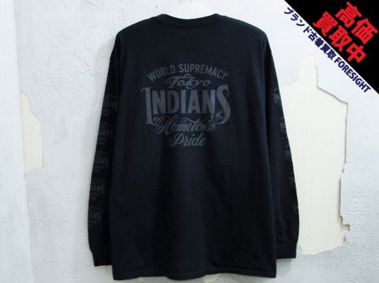 東京インディアンズ / Timc Inc 'L/S TEE'長袖 Tシャツ ロンT ロングスリーブ BLACK TOKYO INDIANS L -  ブランド古着の買取販売フォーサイト オンラインストア