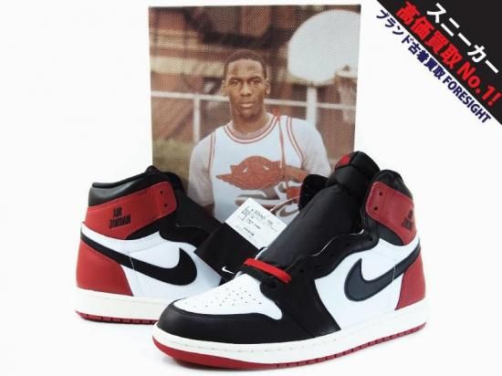 NIKE AIR JORDAN 1 RETRO HIGH OG 'BLACK TOE REIMAGINED' エア