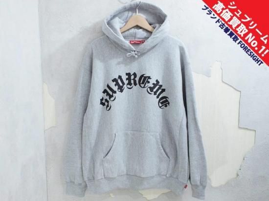 即完売モデル】シュプリーム　アーチロゴ　「最高」刺繍デザイン　スウェット 即完売モデル】シュプリームアーチロゴ「最高」刺繍デザインスウェット