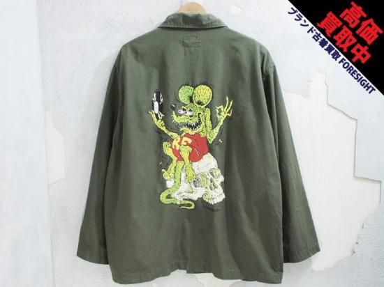 WACKO MARIA × RAT FINK × TIM LEHI 'ARMY SHIRT'アーミーシャツ M