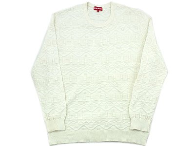 Supreme 'Cotton Jacquard Sweater'ジャガード セーター コットン ...