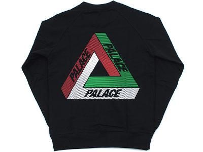 Palace Skateboards Line Crew Logo Cotton Sweatshirt Men's XL