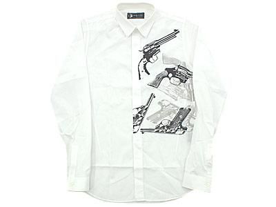   × ANDY WARHOL ラフシモンズ 長袖 シャツ Andy Warhol BY HYSTERIC GLAMOUR 'ピストル'長袖シャツ