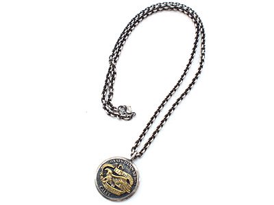 CALEE 'COIN NECKLACE (EAGLE)'コインネックレス イーグル