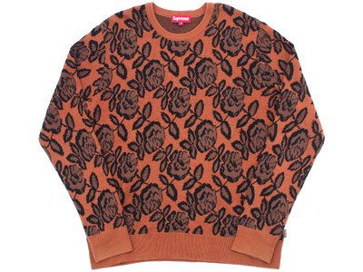 Supreme 'Rose Sweater'ローズセーター ニット 薔薇 - ブランド古着の 