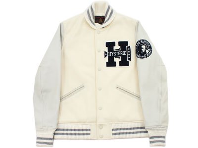 HYSTERIC GLAMOUR 'H COLLEGEワッペン付'スタジャン 