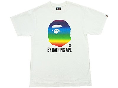 A BATHING APE 'レインボー大猿'Tシャツ ベイシングエイプ BAPE M