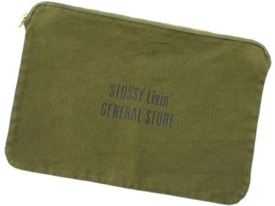 STUSSY Livin' GENERAL STORE 'CANVAS DOCUMENT CASE