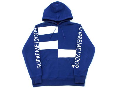 Supreme 'Block Stripe Hoodie'切り替えし プルオーバー パーカー