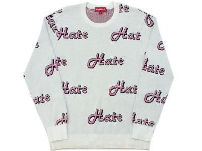 Supreme 'Hate Sweater'ヘイト セーター コットンニット