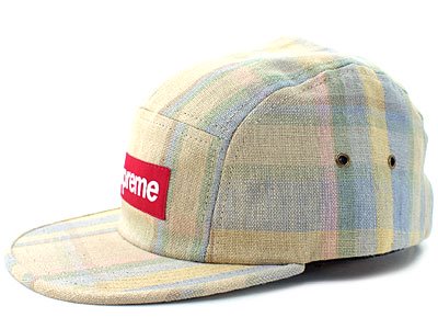 Supreme 'Plaid Linen Camp Cap'プレイドリネン キャンプキャップ Magee シュプリーム -  ブランド古着の買取販売フォーサイト オンラインストア