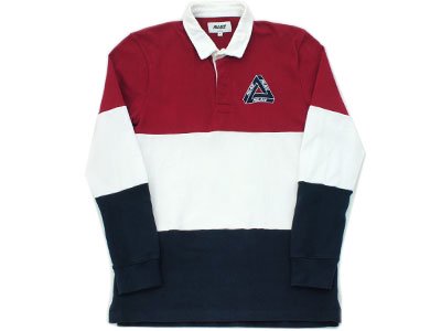 PALACE Skateboards 'Rugby Polo'ラガーシャツ 長袖 ポロシャツ