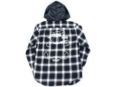 Supreme×UNDERCOVER 'Satin Hooded Flannel Shirt'サテンフーデッド