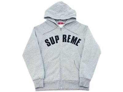 SUPREME Arc Logo Thermal Zip Up Hoodie黒M