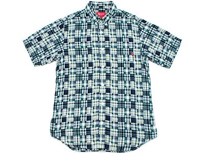 Supreme 'Patchwork S/S Shirt'パッチワークシャツ チェック 半袖