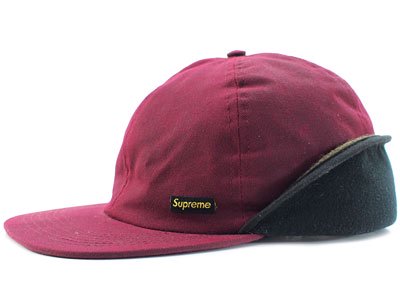 Supreme 'Waxed Ear Flap Cap'ワックスドコットン イヤーフラップ