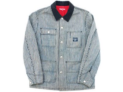 Supreme 'Chore Jacket' カバーオール M Red Built ヒッコリー