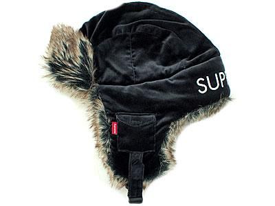 Supreme 'Velvet Polka Dot Trooper Hat'トルーパーハット