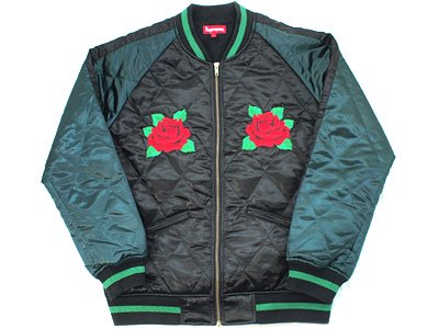 Supreme 'Quilted Satin Bomber'キルテッドサテンボンバー