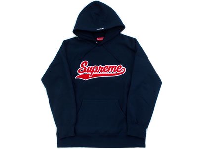 Supreme 'Chenille Script Hooded Sweatshirt'プルオーバー パーカー