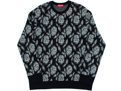 Supreme 'Rose Sweater'ローズセーター ニット XL 薔薇