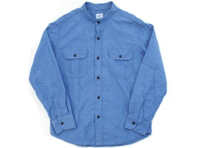 TENDERLOIN 'T-CHAMBRAY STAND'シャンブレーシャツ S スタンドカラー