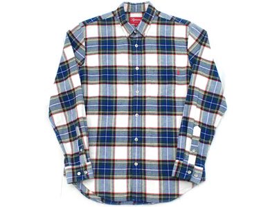 Supreme 'Tartan Plaid Shirt'チェックネルシャツ プレイド S