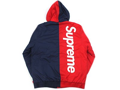 Supreme '2-Tone Hooded Sideline Jacket'フーデッドジャケット サイド 