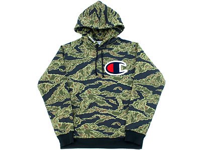 Supreme×Champion 'Pullover'プルオーバー パーカー タイガーカモ