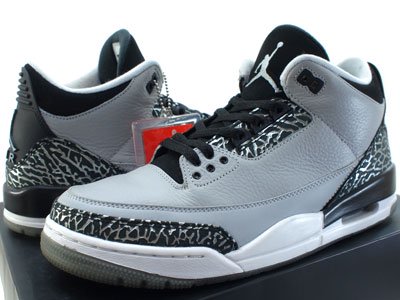 NIKE AIR JORDAN 3 RETRO 'WOLF GREY'エアジョーダン ウルフグレー