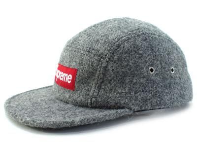 supreme Harris Tweed® Camp Cap BLACK