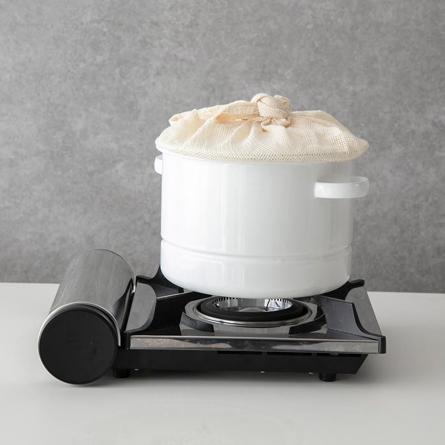 にちにち道具 野田琺瑯 蒸し鍋21cm