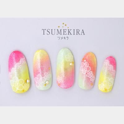 ネイルシール Tsumekira ツメキラ Nn Llc 501 シースルーフラワーレース アミューズメントネイルスタジオ