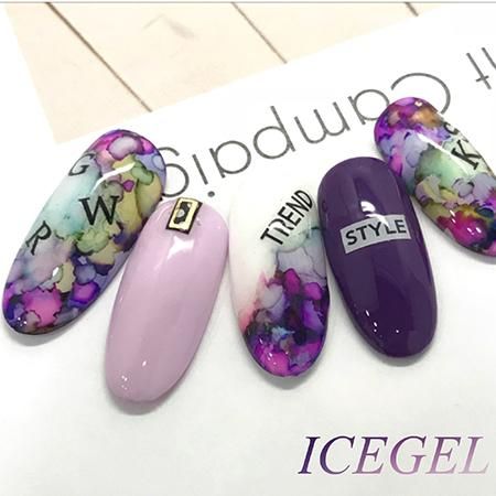 Ice Gel アイスジェル マーブルリキッド 7ml Ma 02 シトリン アミューズメントネイルスタジオ