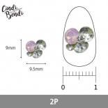 CindiBendi ǥ٥ǥ ϥ󥹥ȥ ե 9mm9.5mm 2 ԥ󥯥ѡ