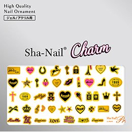 ネイルシール Charm SHA-NAIL チャーム 写ネイル CH-001bk Pendant A